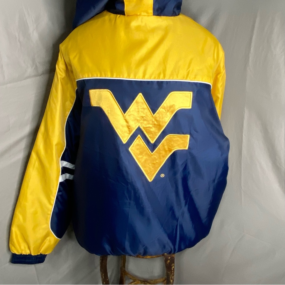 Collegiate jacket coat WVU hooded XL mountaineers
